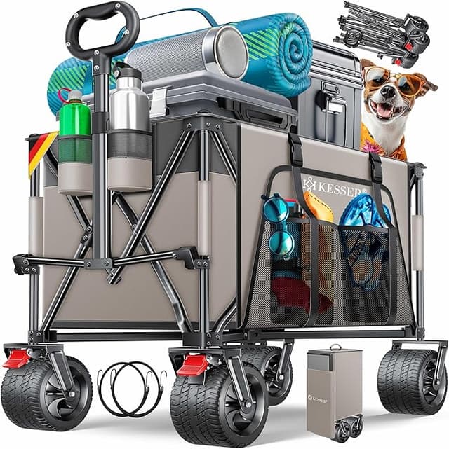 Imagen de KESSER® Carro de mano GTR9000 🚚, 200 kg, plegable, resistente, con funda en OfertitasTOP