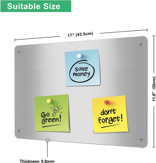 Thumbnail 6 de Raweao Lavagna magnetica da parete 30×43,5 cm 🧲