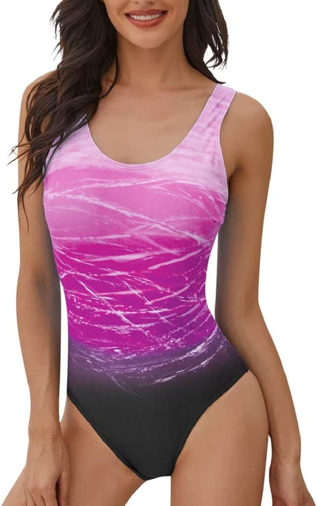 Detalle de Heekpek costume intero donna con gradiente tie-dye e imbottitura non cablata