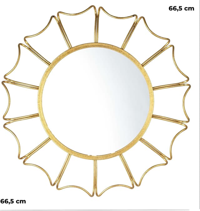 Detalle 2 de Baroni Home Specchio da parete Petalo Oro