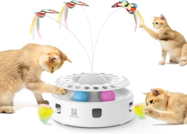 Detalle de Potaroma 3in1 Automatic Cat Toy — USB Powered 🐱