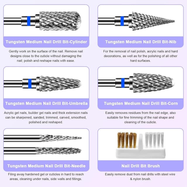 Thumbnail 5 de CGBE Punte Fresa Unghie 6 pezzi