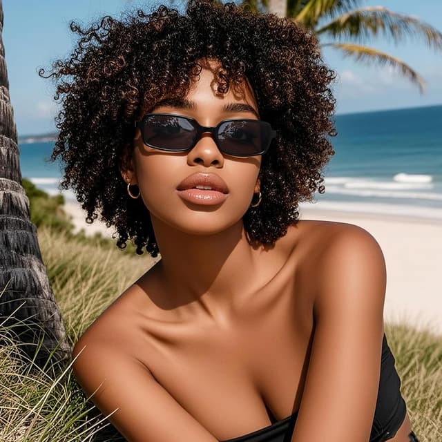 Thumbnail 1 de MASDUN Polarized Narrow Rectangle Sunglasses 3 Pack 😎