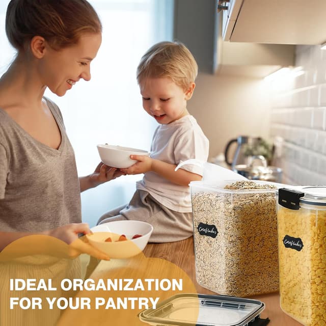 Detalle de YASHE Airtight Food Containers 5.3L 4 pack