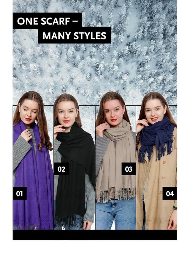 Thumbnail 3 de DonDon Sciarpa Donna Invernale 185 x 65 cm