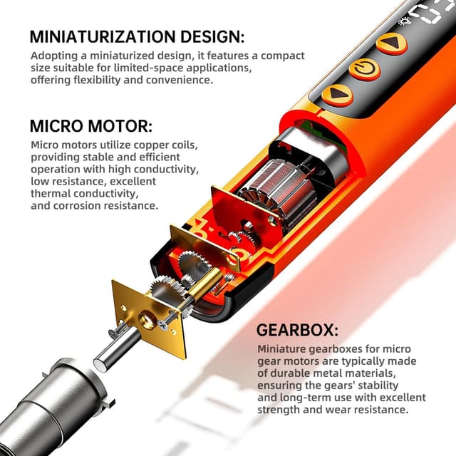 Detalle de ANVANNA UnaMela 120-bit mini electric screwdriver ๐
