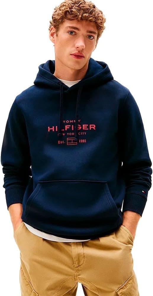 Thumbnail 6 de Tommy Hilfiger men’s oval graphic hoodie with logo