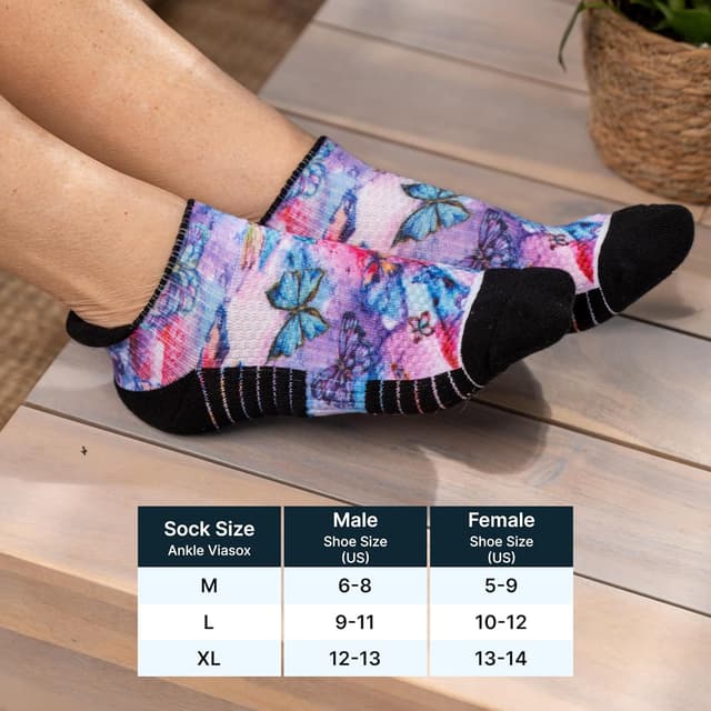 Thumbnail 6 de Viasox Ankle Compression Socks (14 mmHg) for Women & Men — Extra Cushioned Support