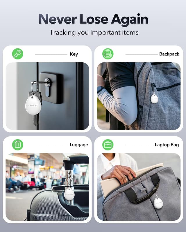 Thumbnail 6 de Air Tracker Tags 4-Pack for Apple Find My 40m