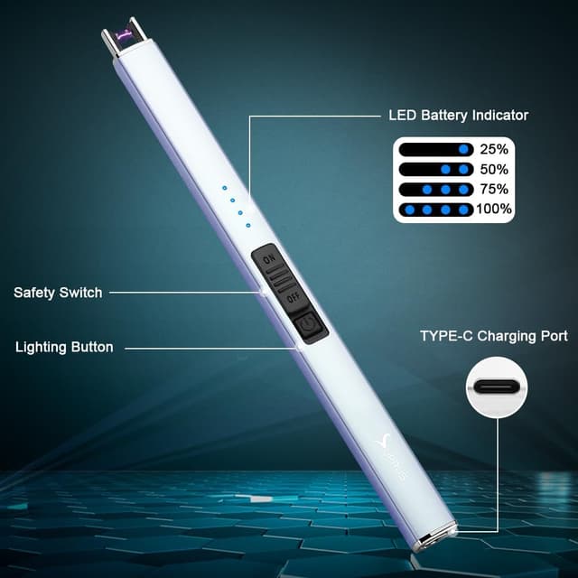 Thumbnail 1 de SUPRUS Mechero eléctrico arco USB recargable 7s