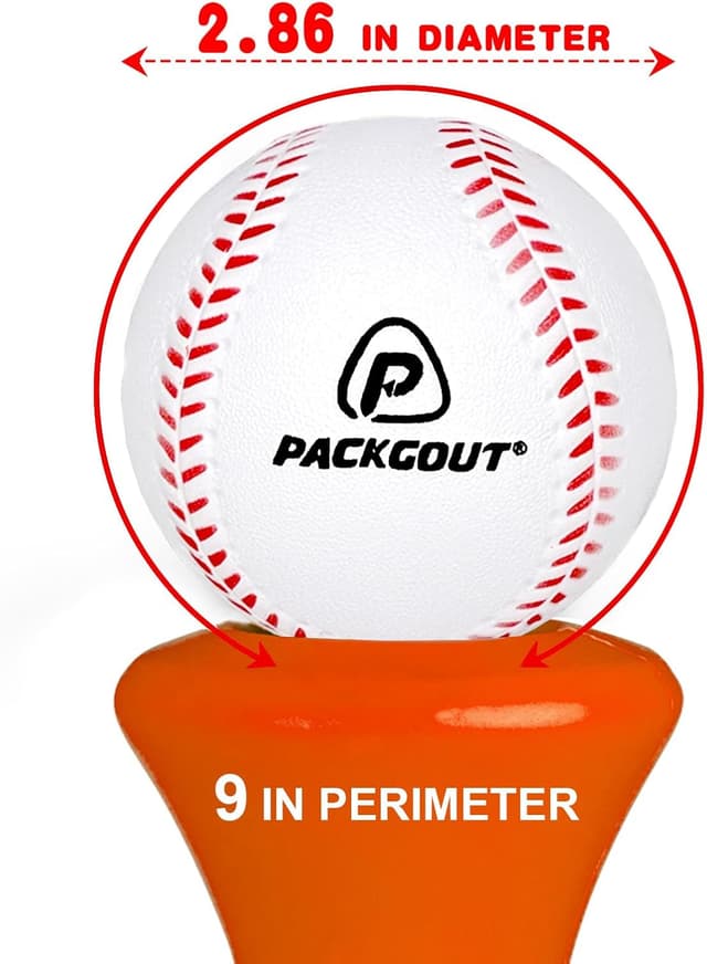 Detalle de PACKGOUT Soft Foam Baseballs for Kids & Teenagers (Practice & Replacement Balls)