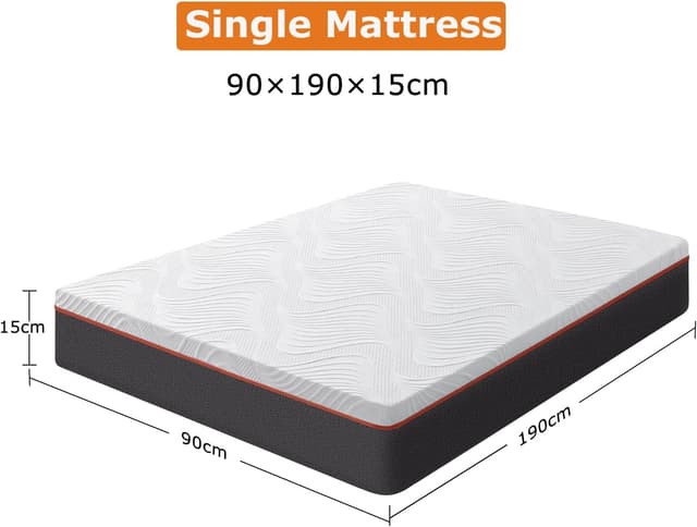 Detalle de Laccard Double Memory Foam Mattress 15cm