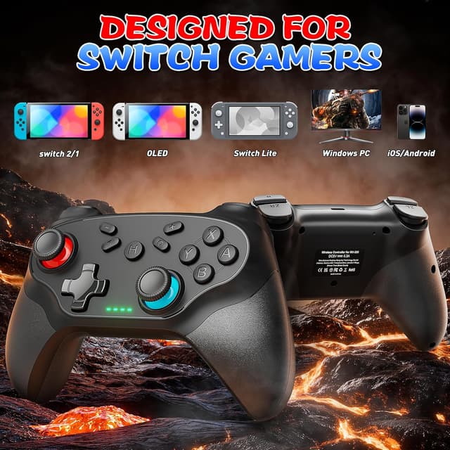 Detalle 2 de Nonbliep 2 Pack Wireless Controller 1000 mAh