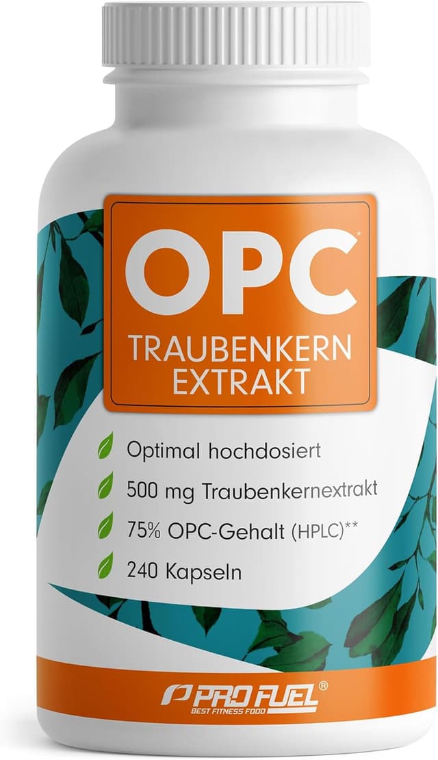Detalle de OPC Traubenkernextrakt 240 Kapseln — 75% OPC