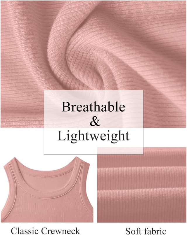 Thumbnail 5 de GKBK Womens High Neck Ribbed Tank top