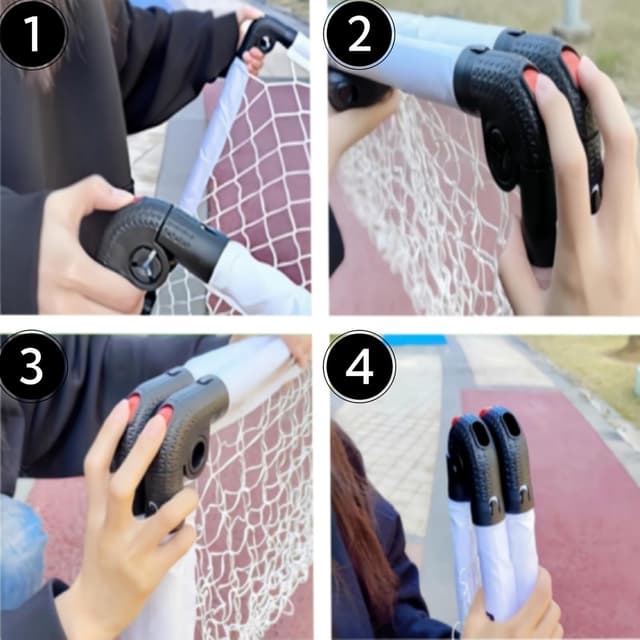 Detalle de KiBiGOAL Kids Portable Foldable Football Goal (Indoor & Outdoor Mini Goal)