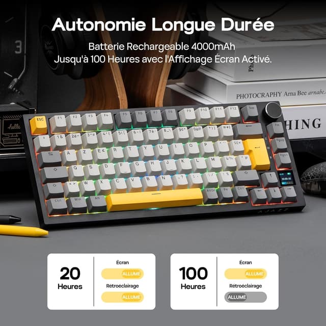 Detalle 2 de EPOMAKER AK820 Pro clavier mécanique 75%