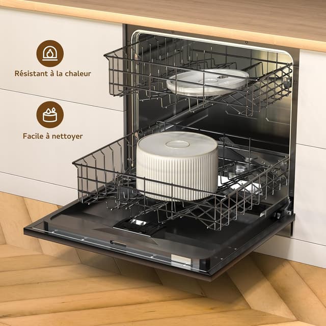 Thumbnail 6 de Fontaine à eau pour chat Misfans Fontaine a Eau Chat 2,1L en céramique beige avec tube en cuivre anti-algues