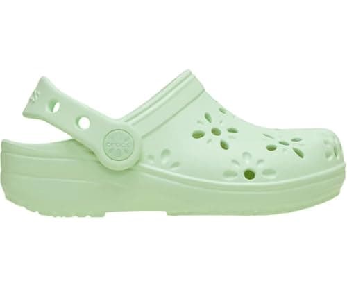 Thumbnail 4 de Crocs Classic Floral Cut Out Clog 🦶 Niños Jade 22/23 EU
