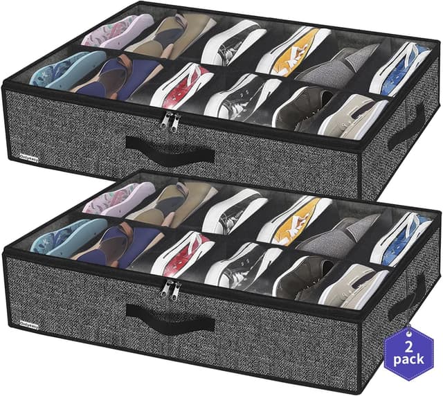 Imagen de Onlyeasy MXAUBSB2P Underbed Shoe Organizer 2-Pack en OfertitasTOP