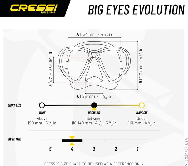 Thumbnail 4 de CRESSI Big Eyes EVO Máscara y Tubo para Buceo y Esnórquel 🐠