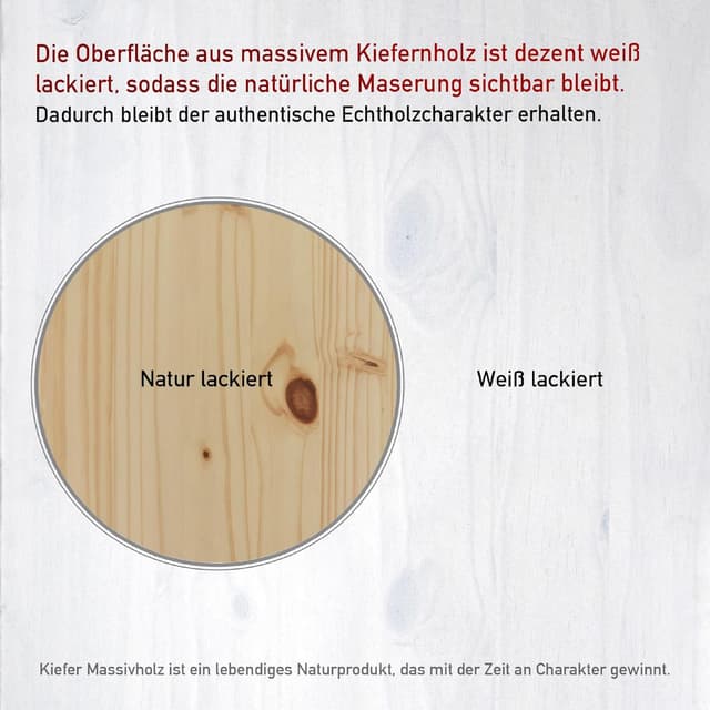 Thumbnail 6 de Cassapanca portaoggetti in legno massiccio Inter Link Emel Naturel, con coperchio a cerniera