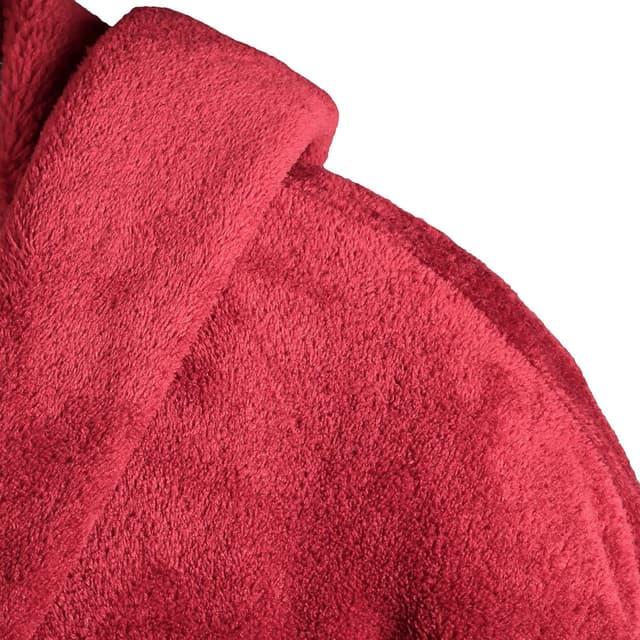 Detalle 2 de Gräfenstayn Kuschelfleece Bademantel mit Kapuze (Unisex) – Öko-Tex Standard 100, Größe S–XXXL