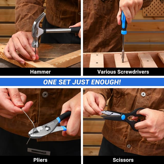 Thumbnail 3 de DEKO Tool Kit 62-Piece Hand Tool Set