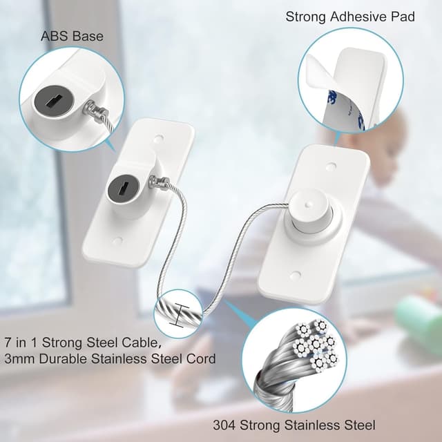 Thumbnail 1 de AOSITE Window Locks 8 pack 100 kg tested