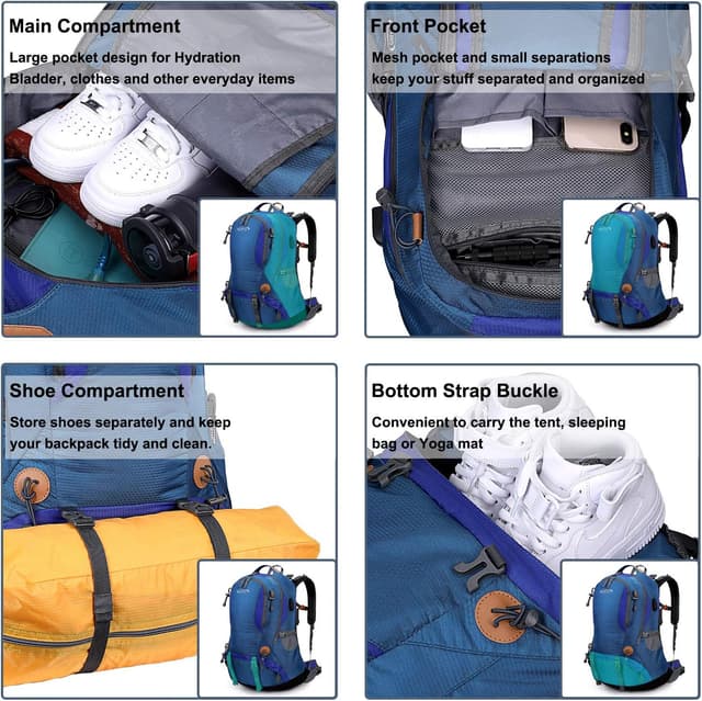 Thumbnail 1 de G4Free Mochila de senderismo 45L 🎒