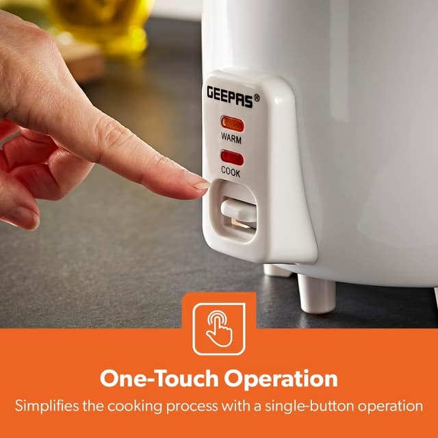 Detalle de Geepas 0.6L Electric Rice Cooker, 300W