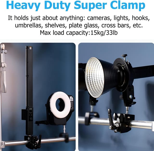 Detalle 2 de Super Clamp 1/4 and 3/8 thread stud