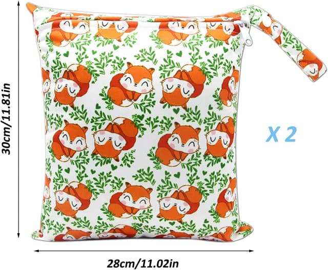 Detalle de NTGRTY Windeltasche (2er-Set) – wasserdichte Wet/Dry Bags aus TPU, mit Reißverschluss