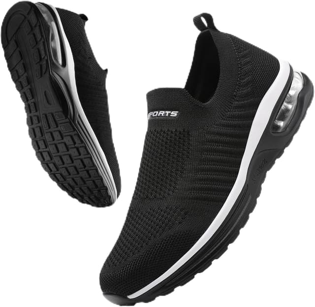 Thumbnail 6 de Littleplum Damen Slip-On Sneaker mit atmungsaktivem Mesh und elastischen Schnürsenkeln