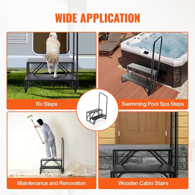 Thumbnail 5 de VEVOR Gradini per Camper a 2 Gradini