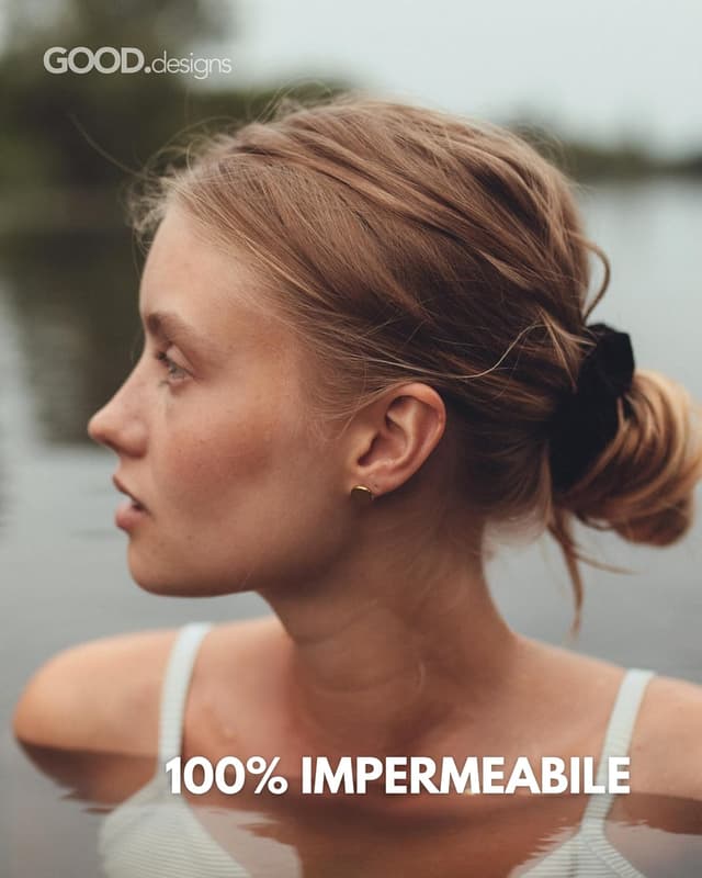 Detalle 2 de GD GOOD.designs orecchini tondi 10 mm