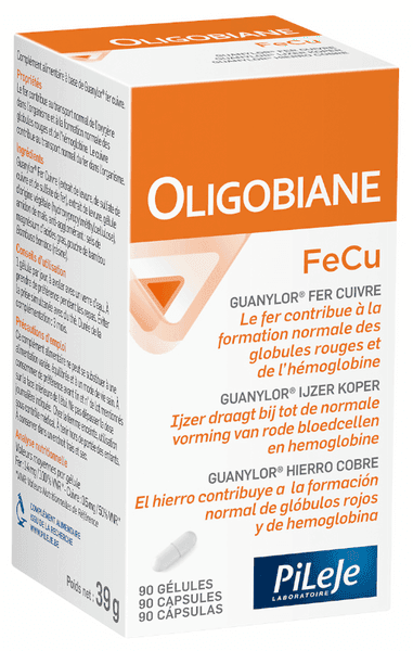Imagen de Pileje Oligobiane FeCu 90 cápsulas suplemento de hierro y cobre en OfertitasTOP
