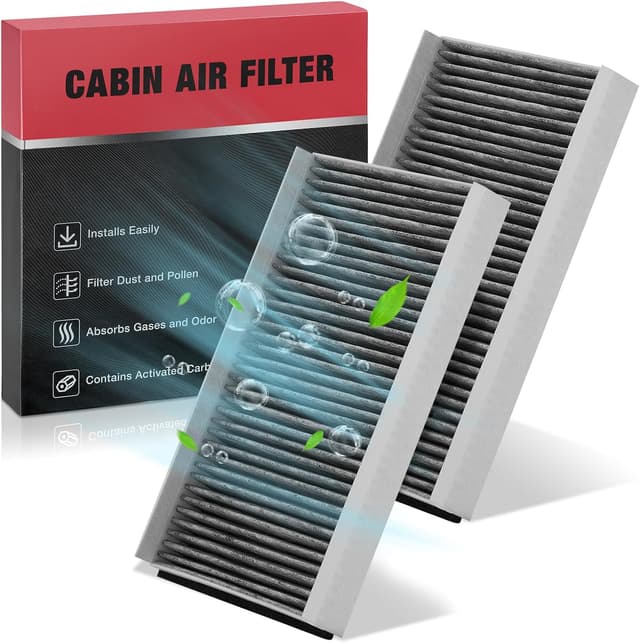 Detalle de BDFHYK 2-Pack Cabin Air Filters with Activated Carbon for Select BMW Models