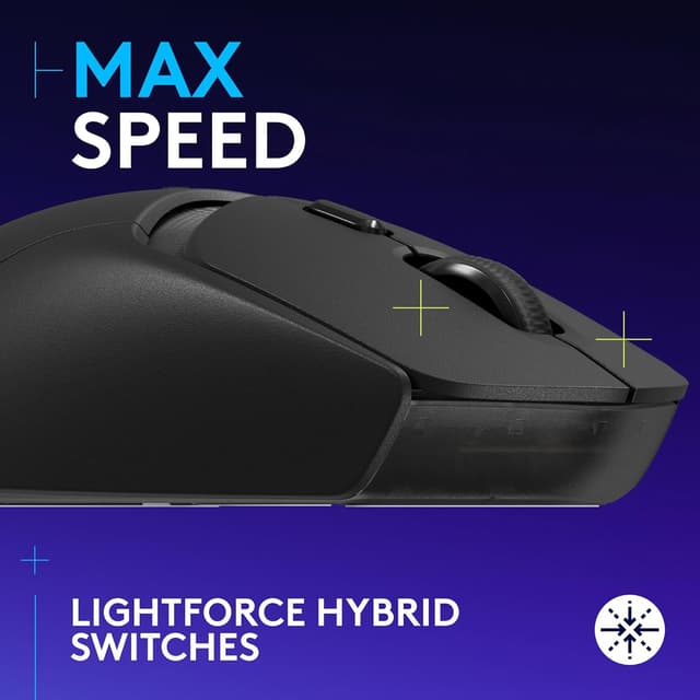 Detalle 2 de Logitech G G309 LIGHTSPEED Wireless Gaming Mouse (LIGHTFORCE Hybrid Switches, HERO 25K) - Black