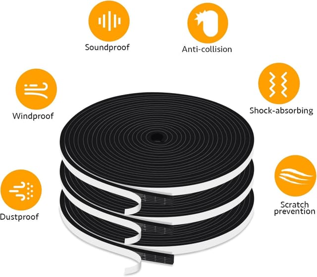 Detalle de YIMIKI draft excluder foam 15M roll