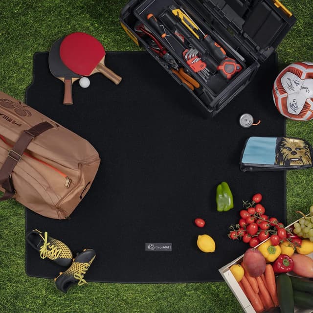 Detalle 2 de MTM BA-1291 Tapis de coffre pour Volkswagen Golf 8 / Golf eTSI 2020 (coffre haut réglable) – noir