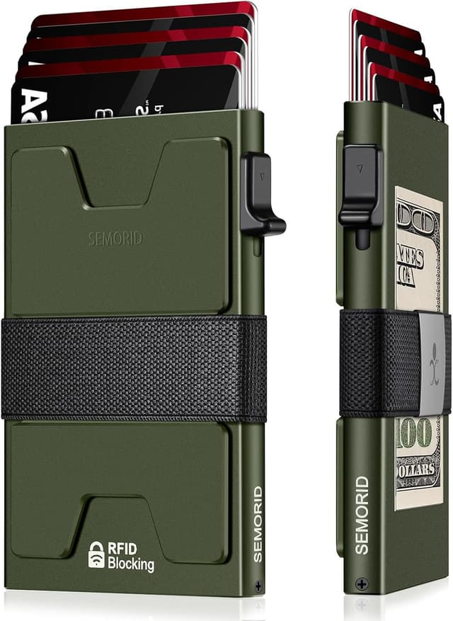 Imagen de SEMORID Slim Aluminum Card Holder Wallet holds 12+ cards 💼 en OfertitasTOP
