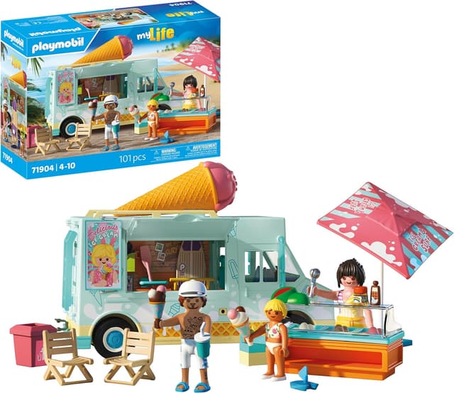 Imagen de PLAYMOBIL 71904 Eiswagen mit Surfshop ab 4 Jahren en OfertitasTOP