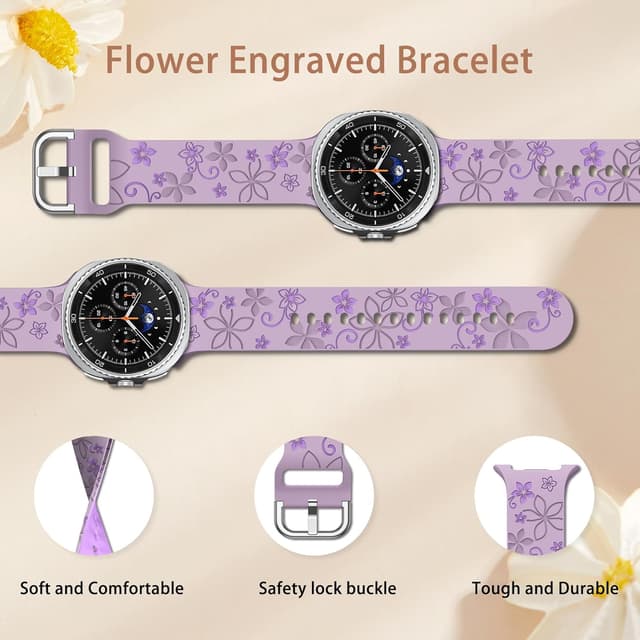 Detalle de PinnWaa bracelet silicone Galaxy Watch 8