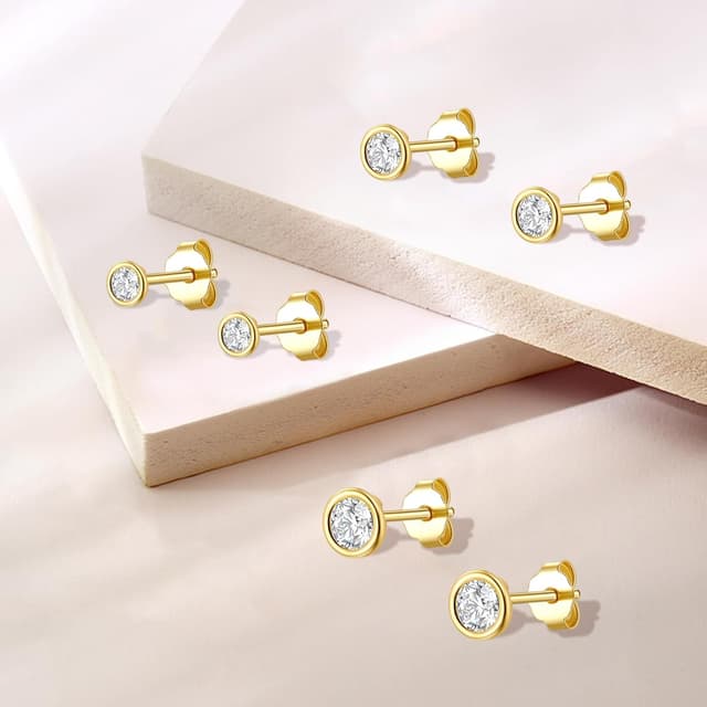 Detalle de Ecripe 925 Sterling Silber Ohrstecker 925