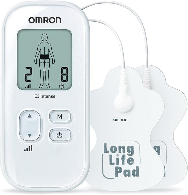 Detalle de Dispositivo TENS OMRON E3 Intense 💆♂️ Terapia del Dolor Personalizada