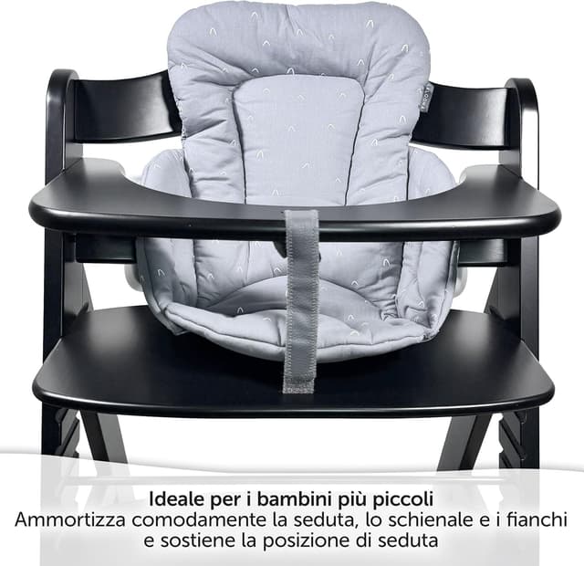 Detalle 2 de LaLoona Cuscino Riduttore per Seggiolone Hauck Alpha/Beta (decorato) in cotone OEKO-TEX Standard 100