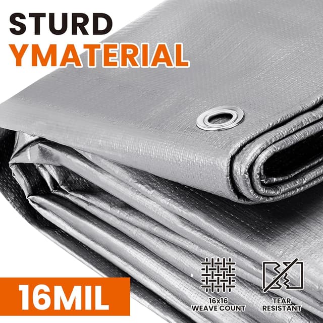 Thumbnail 1 de SpacEver 30x30 FT Tarp 16 Mil waterproof cover
