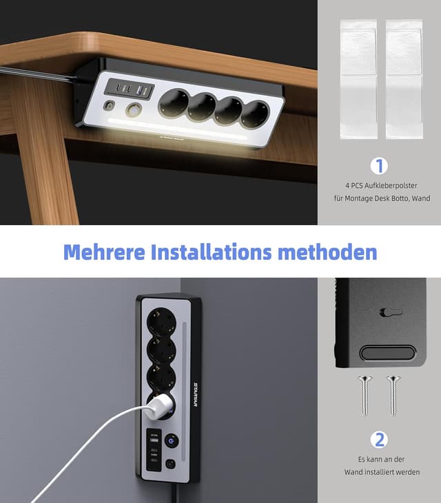 Detalle de STARYAR Desktop Steckdosenleiste 3680 W