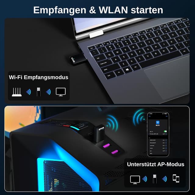 Thumbnail 2 de Tenda AX900 WLAN USB Adapter AX900